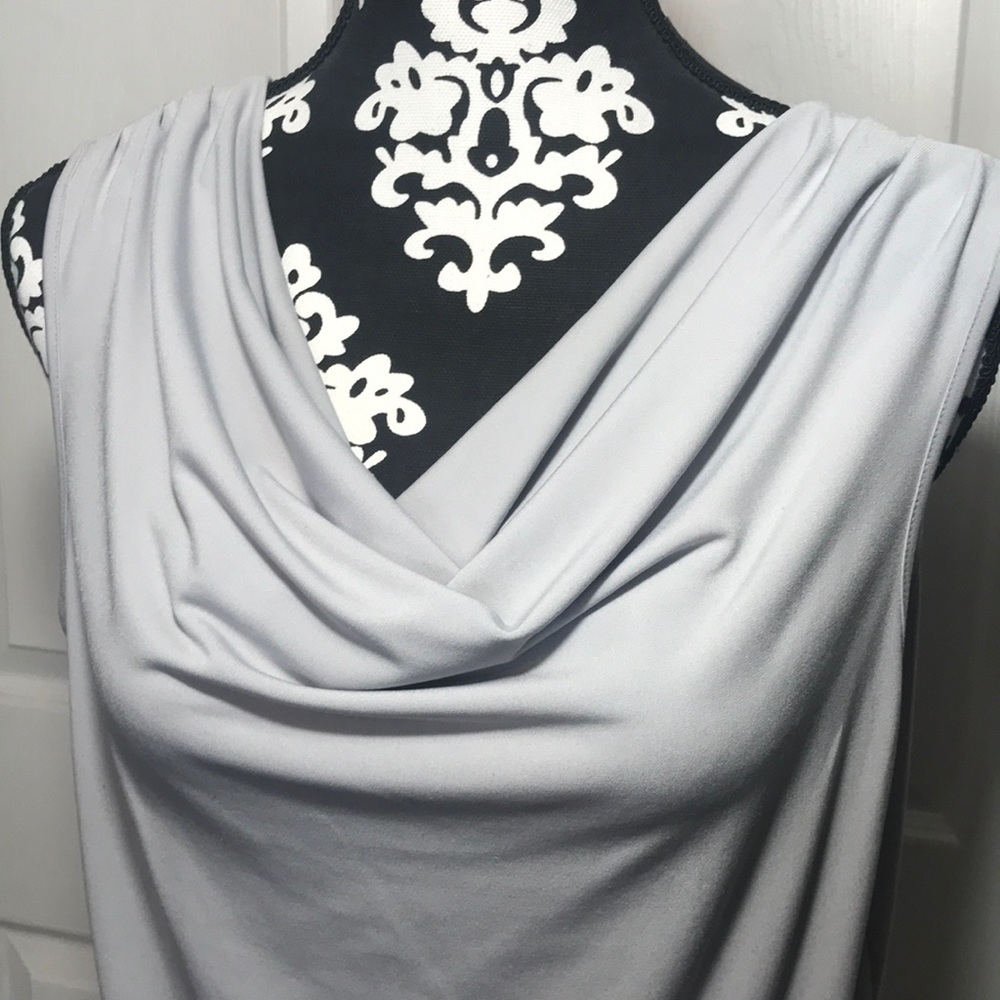 Sleeveless Grey Top